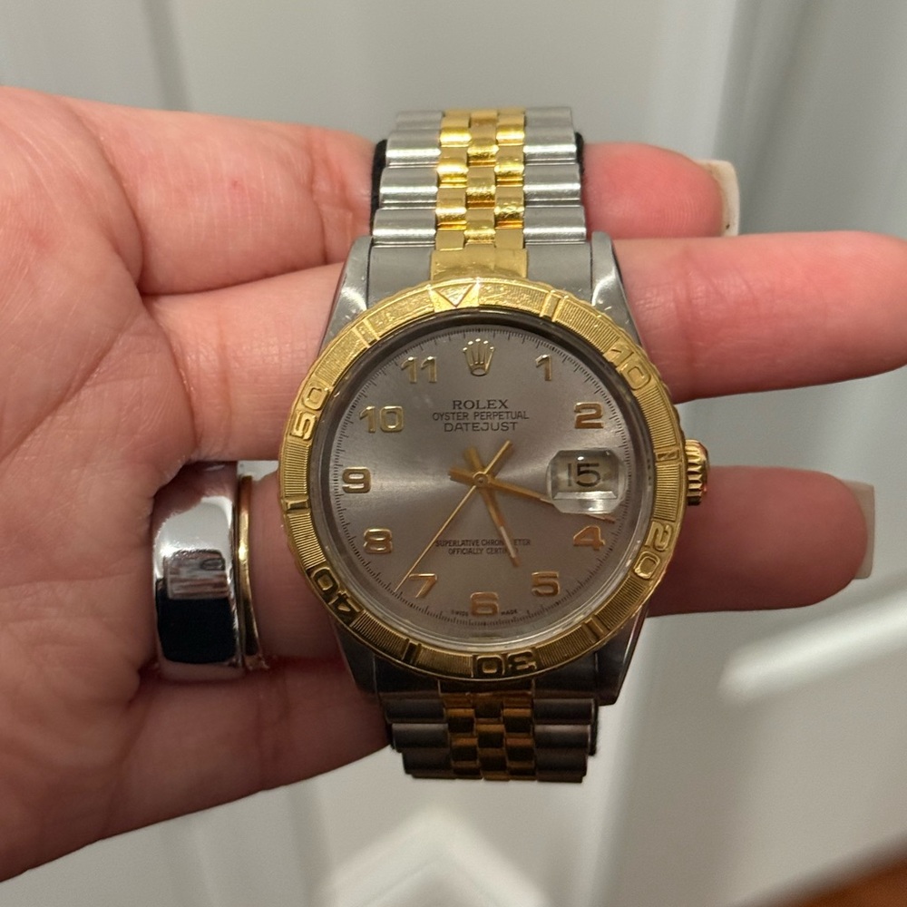 Rolex Gold and Silver Thunderbird Datejust Watch